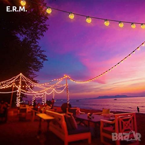 String Lights LED верига 25 крушки за парти украса празнични светлини декорация рожден ден сватба 9м, снимка 11 - Декорация за дома - 39255327