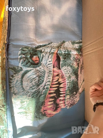 Спален комплект Динозавър, 100% памук, 140x200 см, 70x90 см, снимка 9 - Спално бельо и завивки - 47630953