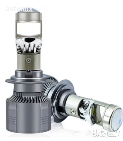 LED Крушки H7 с лупи,12-24v canbus, снимка 2 - Аксесоари и консумативи - 54354297