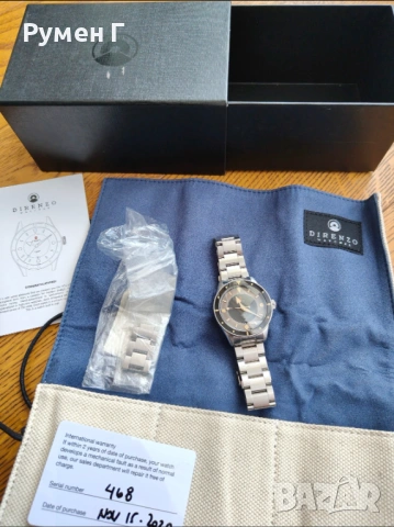 Перфектен швейцарски дайвър Direnzo DRZ03, автомат, пълен комплект, бартер, снимка 4 - Мъжки - 54148831