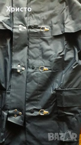 дъждобран плътен стабилен качествен с метални закопчалки, масивни, тип карабинер  и копчета, снимка 6 - Спортни дрехи, екипи - 35494150