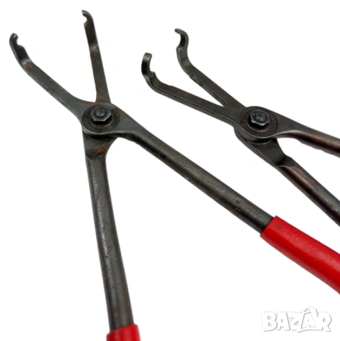 SNAP-ON Американски КЛЕЩИ 320 мм с Пръстен Челюсти за Гумички Клапани Маркучи Лули Свещи и др.БАРТЕР, снимка 2 - Клещи - 54122622