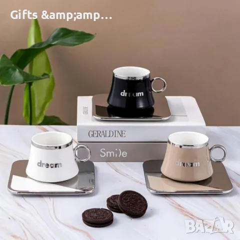 Прекрасни порцеланови чаши - за дълго или двойно кафе, снимка 1