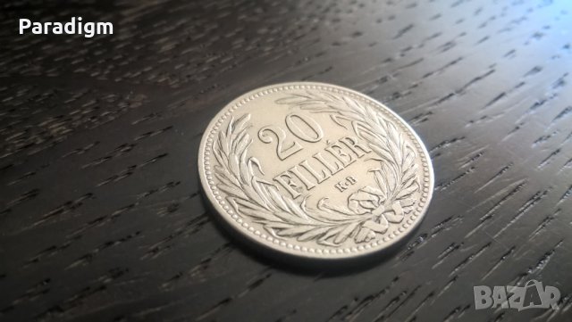 Монета - Австро-Унгария - 20 филера | 1908г., снимка 1 - Нумизматика и бонистика - 29345806