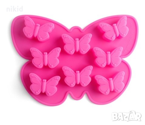 пеперуда пеперуди силиконова форма молд за фондан шоколад гипс лед сапун и др украса декорация, снимка 2 - Форми - 29638705