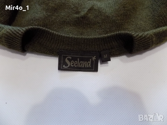 ловен пуловер seeland блуза яке горнище фанела худи елек суичър вълнен мъжки зимен оригинален M, снимка 5 - Пуловери - 44246171