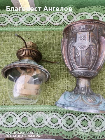 Стари метални газени лампи , снимка 3 - Антикварни и старинни предмети - 56079998