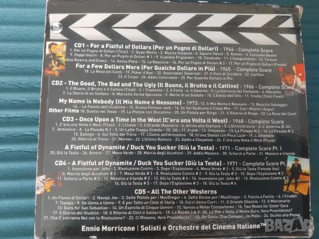 Ennio Morricone - Complete Spaghetti Westerns - CD 1 + CD 2 + CD 3 + CD 4 + CD 5 - комплект от 5 CD, снимка 2 - CD дискове - 50509385