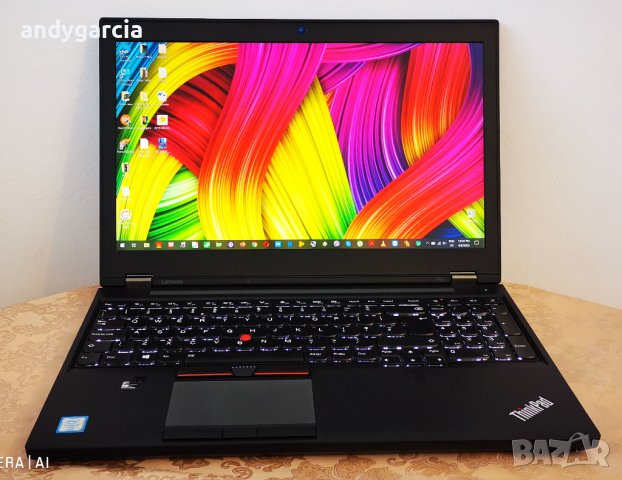  Lenovo ThinkPad P51/Core i7-7700HQ/16GB RAM/256GB SSD/NVIDIA Quadro M1200 4GB/15.6 FHD IPS, снимка 1 - Лаптопи за работа - 39354230