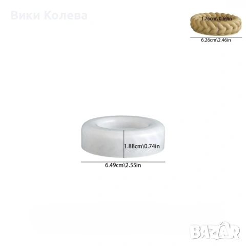 Силиконови молдове кашпа „Плетка“, снимка 4 - Форми - 53099824