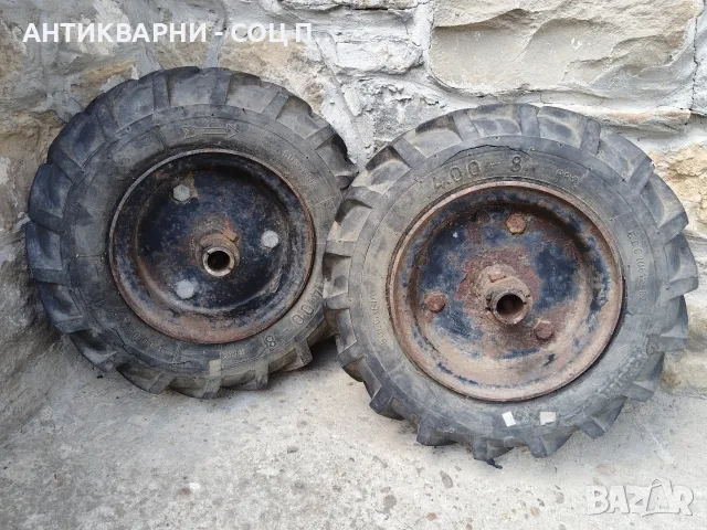 Комплект Джанти с Гуми За Мотофреза, Мотоблок, Мотокултиватор. / ГУМИТЕ НЕ СА ЗДРАВИ! / НОМЕР 1911., снимка 4 - Градинска техника - 56156039