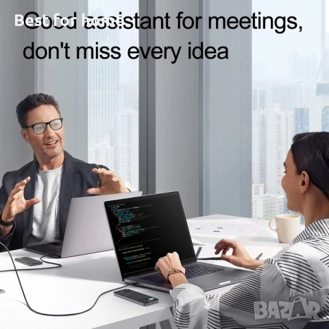  Умни очила W100 с блокиране на синята светлина, аудио разговори, превод в реално време., снимка 5 - Друга електроника - 52444272