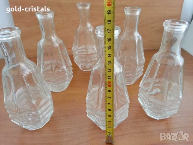 Ретро стъклени юзове юсчета юзчета шишенца, снимка 2 - Антикварни и старинни предмети - 29504315