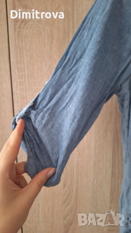 Синя лятна риза, снимка 4 - Ризи - 50926263