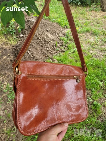 Dickens collection ЕСТЕСТВЕНА кожа кафява чанта (250$ в интернет), снимка 11 - Чанти - 50611484