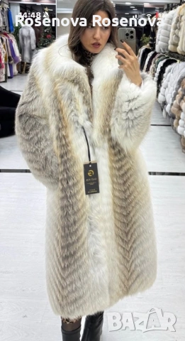 Естествено палто от лисица 