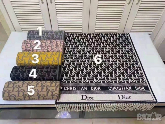 шал %100 kaşmir 1.90x65см burberry christian dior hermes louis vuitton , снимка 16 - Шалове - 51782463