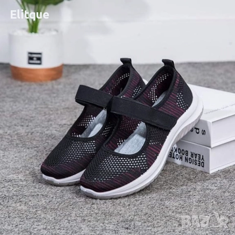 Освежаващ стил: Летни дамски мрежести обувки Sai в черно и бяло, размери: 36-41