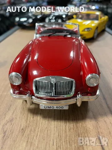 Чисто нова метална колекционерска количка МG A TWIN CAM CABRIO 1:18, снимка 4 - Аксесоари и консумативи - 48382873