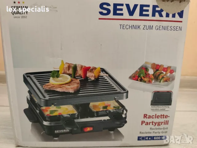 Електрическа скара тип раклет с четири мини тигани SEVERIN 