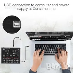 V8 аудио USB външна звукова карта от VBESTLIFE, снимка 9 - Ресийвъри, усилватели, смесителни пултове - 47552618