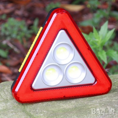 Електронен LED авариен триъгълник- лампа 5в1 мултифункционален HS-8017, снимка 2 - Аксесоари и консумативи - 38352776