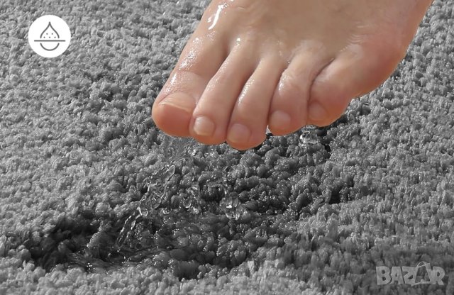 Меко килимче за баня / постелка за баня 60 х 150 см B-UK-WZBXHY-LIGHT GREY, снимка 5 - Килими - 42811935