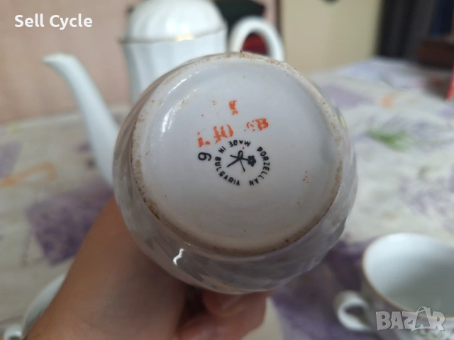 ✅БЪЛГАРСКИ ПОРЦЕЛАНОВ СЕРВИЗ ЗА КАФЕ❗, снимка 6 - Сервизи - 53042621