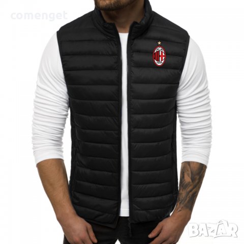 Мъжко яке без ръкави / елек, грейка МИЛАН / AC MILAN - 2 ЦВЯТА!