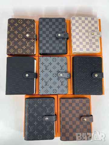 визитник и тефтер в кутия от естествена кожа louis vuitton, снимка 3 - Чанти - 51454864