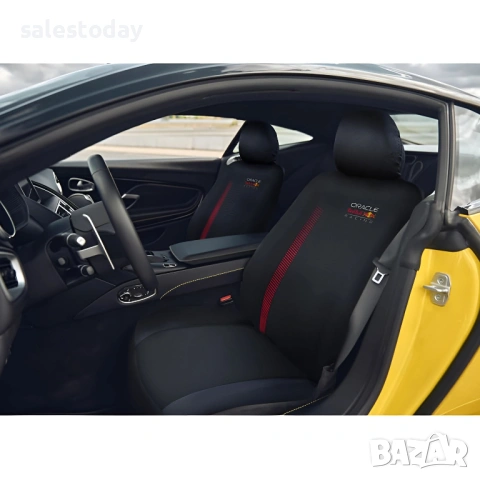 Тапицерия за кола Oracle, Универсални калъфи за седалки, червен/ черен