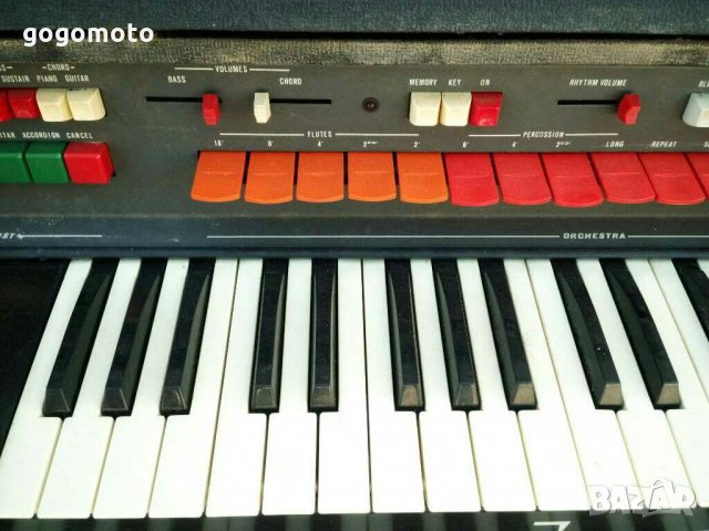 стар, ретро, винтидж професионален електронен синтезатор -орган WILGA, клавир, ел. орган, пиано, снимка 6 - Пиана - 30150553