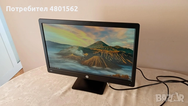 Монитор HP P223 22 инача - Като нов, снимка 3 - Монитори - 54243656