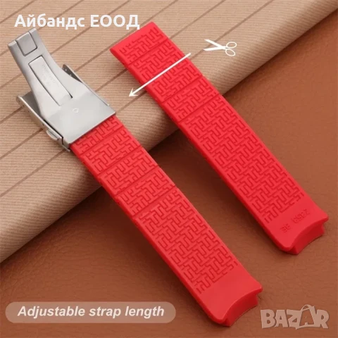 Силиконови каишки за часовник Tissot T-touch, снимка 10 - Каишки за часовници - 49417482