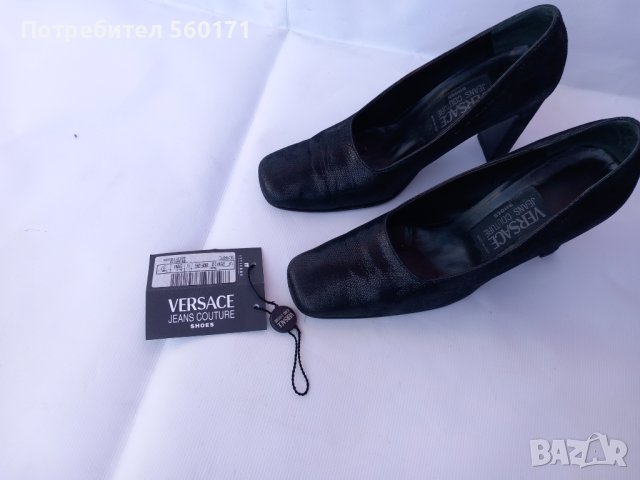  VERSACE -Оригинални обувки, снимка 2 - Дамски обувки на ток - 40262525