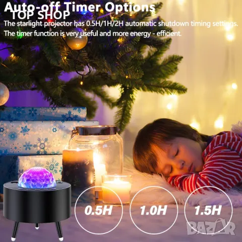 Нов 2 в 1 Прожектор за детска стая и USB Музикална колона за Атмосфера, снимка 6 - Столчета за хранене - 49509502