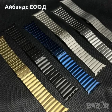 Стоманени каишки Link Bracelet за Apple Watch ULTRA/SE/10/9/8/7/6, снимка 2 - Каишки за часовници - 49411206