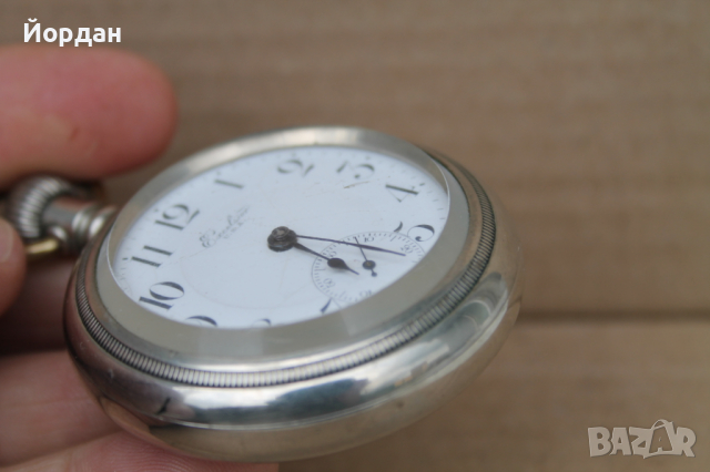 Американски джобен часовник ''Exelsior'', снимка 13 - Джобни - 44748314