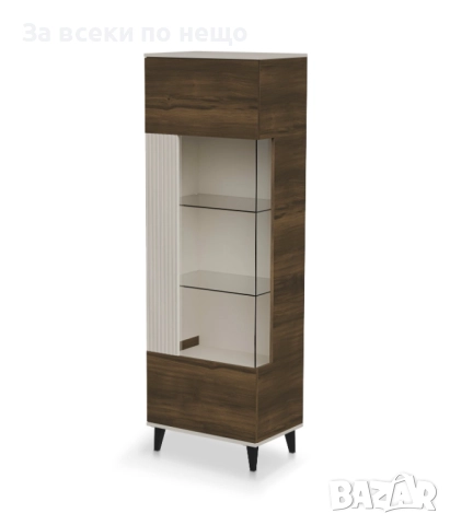 Витрина RANDOM 2 W-1 кашмир/орех/черно Код P1629