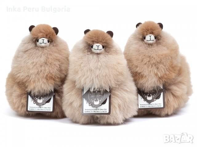 Алпака /Лама/ направена от вълна от истинска алпака - 23 см - лимитирана серия - различни цветове, снимка 6 - Плюшени играчки - 37012114