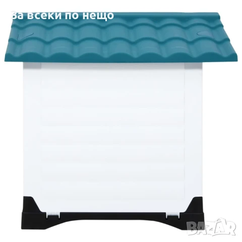 Кучешка колиба, синя, 90,5x68x66 см, полипропилен Код P1029, снимка 7 - За кучета - 51389310