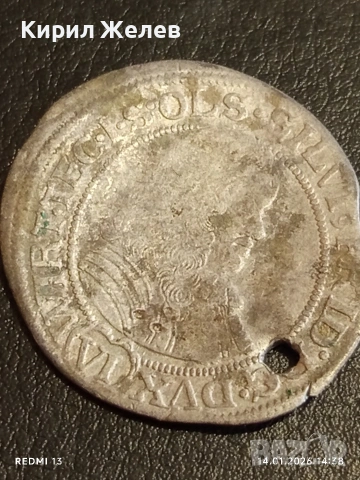 Сребърна монета 6 кройцера 1674г. Силвиус Фридрих Вюртемберг-Оле 52920, снимка 4 - Нумизматика и бонистика - 53096792