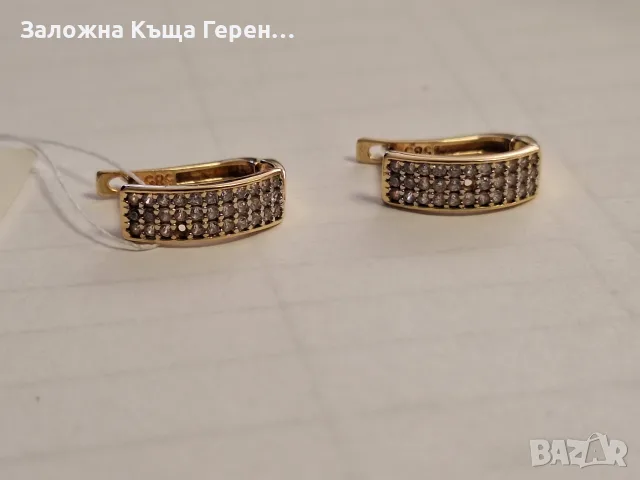 Дамски златни обеци 2,26гр., снимка 2 - Обеци - 56258874