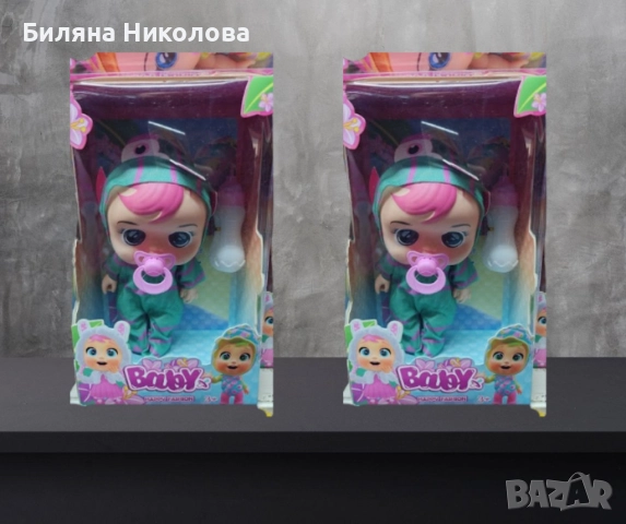 Сладко плачещо бебче, с аксесоари, снимка 2 - Кукли - 51714048