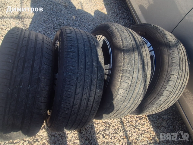 4 алуминиеви джанти DENZEL 17", 5X112 с гуми 215/55R17, снимка 3 - Гуми и джанти - 53256920