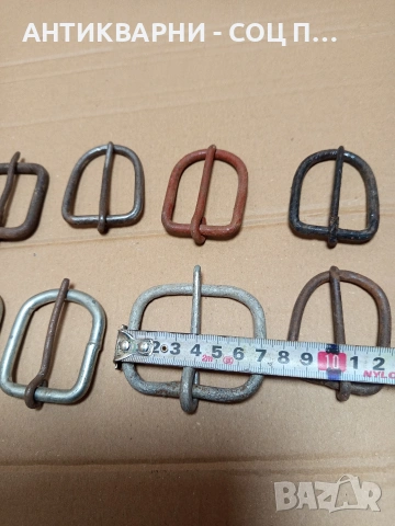 Стари Ръчно Изработени Тока Катарами За Колани 10бр. Номер 589., снимка 8 - Антикварни и старинни предмети - 53206023