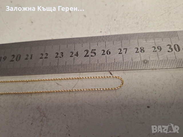 Златен Синджир - 14к. - 1,74гр., снимка 3 - Колиета, медальони, синджири - 53072856