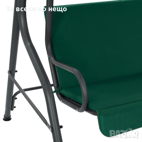 Градинска Люлка, Зелена, 170x110x153 см, Текстил Код P785, снимка 6 - Градински мебели, декорация  - 50743265