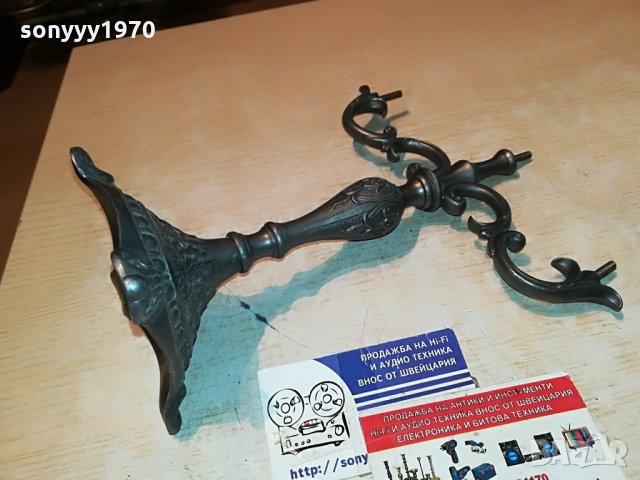 свещник за 3 свещи 23х21х10см внос франция 1208211047, снимка 16 - Антикварни и старинни предмети - 33794049