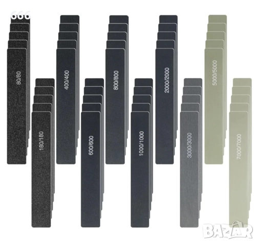  40 бр Комплект за шлайфане Двустранни зърна за шлайфане на пластмаса Акрилни материали и други 